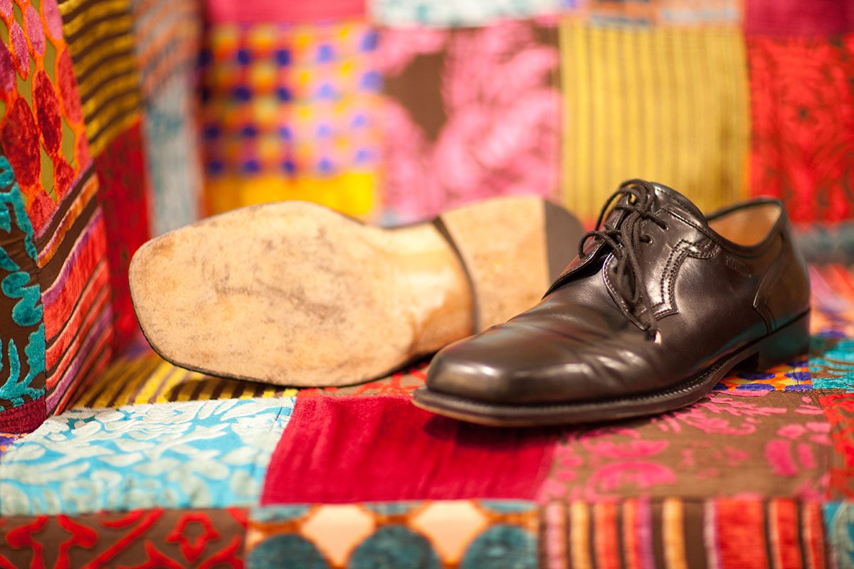 Maßschuh in der Fertigung
